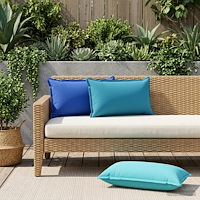 vidaXL Kudde med kudde HOUTEN 2 st Turkos Polyester