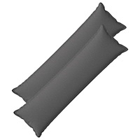 vidaXL Kudde med kudde HOUTEN 2 st Ljusgrå Faux Linne