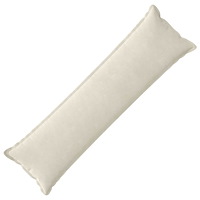 vidaXL Kudde med kudde HOUTEN Gräddvit 40 x 145 cm Mikrofiber Fleece