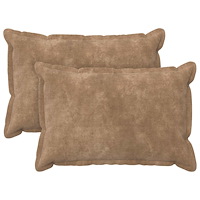 vidaXL Kudde med kudde HOUTEN 2 st Taupe Mikrofiber Fleece