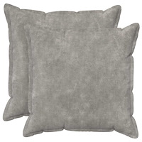 vidaXL Kudde med kudde HOUTEN 2 st Ljusgrå Mikrofiber Fleece