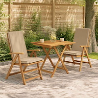 vidaXL Dyna till stol med hög rygg GEMERT 2 st 100% Polyester Sand