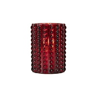 STAR TRADING Glasklykta STAR T LED Dotty 12,5cm röd