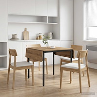 vidaXL Utbyggbart matbord 120 x 81,5 x 75 cm Konstruerat trä