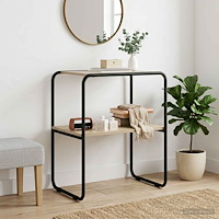 vidaXL Konsolbord Sonoma-ek 100 x 42,5 x 70 cm Konstruerat trä