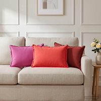 vidaXL Kudde med kudde HOUTEN 2 st Rosa Polyester