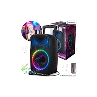 Partyfunlights Partyfunlights karaokehögtalare med Bluetooth, handtag och h...