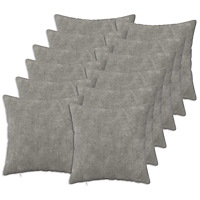 vidaXL Kudde med kudde HEERLEN 12 st Ljusgrå Mikrofiber Fleece