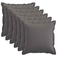 vidaXL Kudde med kudde HOUTEN 6 st Ljusgrå Faux Linne