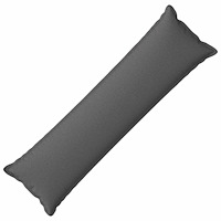 vidaXL Kudde med kudde HOUTEN Ljusgrå 40 x 145 cm Faux Linne
