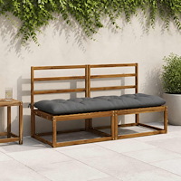 vidaXL Bänk kudde VIANEN 100% Polyester Grå 180 x 60 x 12 cm