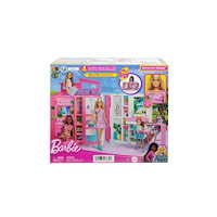 Barbie Barbie HRJ77 Getaway House dockhus, 4 lekområden, 11 tillbeh...