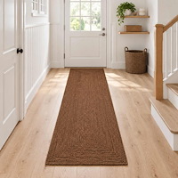 vidaXL Områdesmatta Grå 60 x 300 cm Jute