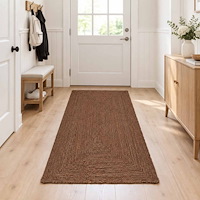 vidaXL Områdesmatta Grå 80 x 250 cm Jute