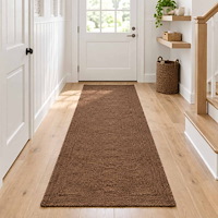 vidaXL Områdesmatta Grå 80 x 300 cm Jute