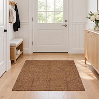 vidaXL Områdesmatta Grå 120 x 120 cm Jute