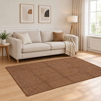 vidaXL Områdesmatta Grå 120 x 170 cm Jute