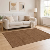 vidaXL Områdesmatta Grå 140 x 200 cm Jute
