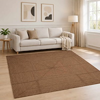 vidaXL Områdesmatta Grå 240 x 240 cm Jute