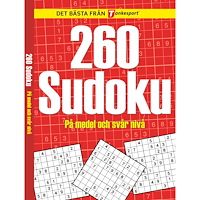 Stevali 260 Sudoku : på medel och svår nivå (bok)