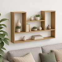 vidaXL Vägghylla Artisan-ek 100 x 17 x 60 cm Konstruerat trä