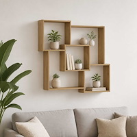 vidaXL Vägghylla Artisan-ek 98 x 17 x 91 cm Konstruerat trä