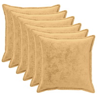 vidaXL Kuddöverdrag 6 st HOUTEN Taupe 60 x 60 cm Flanell
