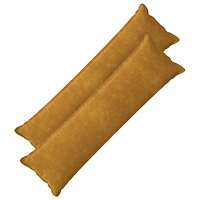 vidaXL Kudde med kudde HOUTEN 2 st Gul Mikrofiber Fleece