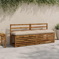 vidaXL Bänk kudde VIANEN 100% Polyester Gräddvit 160 x 40 x 12 cm