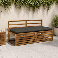 vidaXL Bänk kudde VIANEN 100% Polyester Antracit 160 x 60 x 12 cm