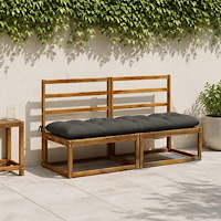 vidaXL Bänk kudde VIANEN 100% Polyester Antracit 170 x 50 x 12 cm