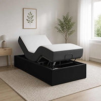 vidaXL Elektrisk Justerbar Säng Ram Svart 200 x 70 x 33,5 cm Stål