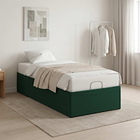vidaXL Elektrisk Justerbar Säng Ram Skogsgrön 200 x 70 x 33,5 cm Stål