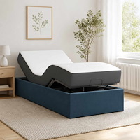 vidaXL Elektrisk Justerbar Säng Ram Blå 200 x 70 x 33,5 cm Stål