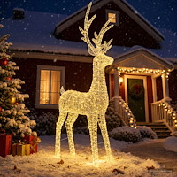 vidaXL Julbelysning ren LOVIISA 1000 LED-lampor Varmvit