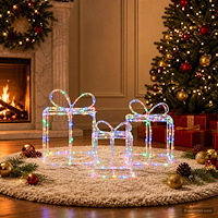 vidaXL Julklappsaskar med belysning LOVIISA 3 st 360 LED-lampor