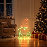 vidaXL LED-tomte LOVIISA 80 LED-lampor Mångfärgad 38 x 60 cm