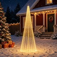 vidaXL Julgransbelysning med markspjut EKENAS 1148 LED-lampor Varmvit