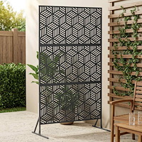 vidaXL Avskärmningsskärm 100 x 50 x 180 cm Stål Antracit