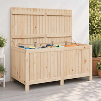 vidaXL Trädgårdsförvaringslåda 359 L Massiv furu 146,5 x 68 x 63 cm