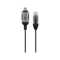 Goobay Goobay 74406 USB-C till RJ45-kabel 7,5 m 1 Gbit/s, svart/sil...