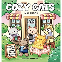 Jeanett Veronica Cozy Cats – miniformat : Målarbok (häftad)