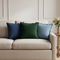 vidaXL Kudde med kudde HOUTEN 12 st Blå Faux Linne
