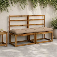 vidaXL Bänk kudde VIANEN 100% Polyester Sand 150 x 40 x 12 cm