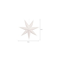 STAR TRADING Pappersstjärna 7-uddig 60cm vit