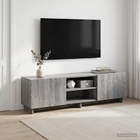 vidaXL TV-bänk 140 x 34.5 x 40 cm Grå Sonoma Konstruerat trä