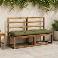 vidaXL Bänk kudde VIANEN 100% Polyester Olivgrön 150 x 40 x 12 cm