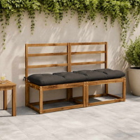 vidaXL Bänk kudde VIANEN 100% Polyester Antracit 150 x 40 x 12 cm
