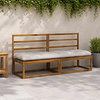 vidaXL Bänk kudde VIANEN 100% Polyester Vit 200 x 50 x 12 cm