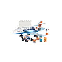 Ecoiffier Ecoiffier 3155 leksaksflygplan med figurer och tillbehör, 5...